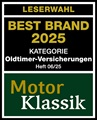 ADAC Classic-Car-Versicherung ausgezeichnet mit dem Best Brand 2025