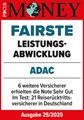 ADAC Reiserücktrittsversicherung ausgezeichnet von Focus Money für die fairste Leistungsabwicklung 2025